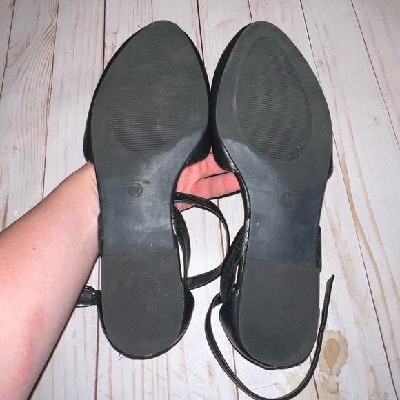 Torrid Black Almond Toe Ankle Strap Flats - Picture 5 of 6